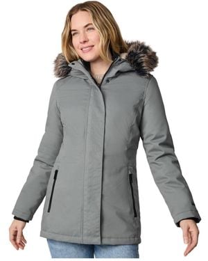 Free Country Cascade Canvas Vanguard Parka Jacket - Gray