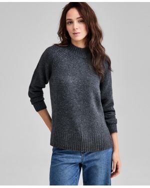 And Now This Mock-neck Long-sleeve Sweater - Gray