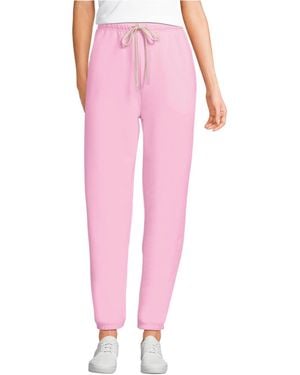 Lands' End Serious Sweats High Rise jogger Pants - Pink