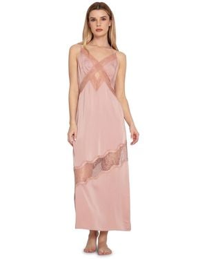 Belle & Bloom Heavenly Bodies Lace Slip Dress - Pink