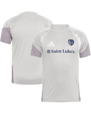 adidas Sporting Kansas City 2026 Competition Training Jersey - Gray