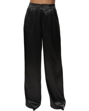 JLUXLABEL Thea Satin Pants - Black