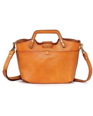 Old Trend Genuine Leather Sprout Land Mini Tote Bag - Orange