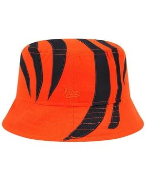 KTZ Cincinnati Bengals Helmet Bucket Hat - Orange