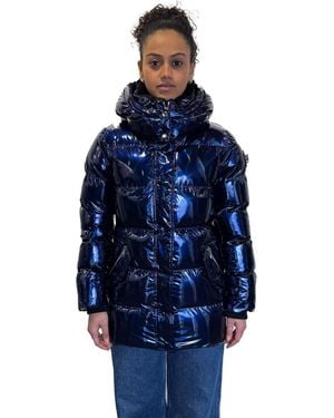 Woodpecker Bumnester Quilted Coat - Blue