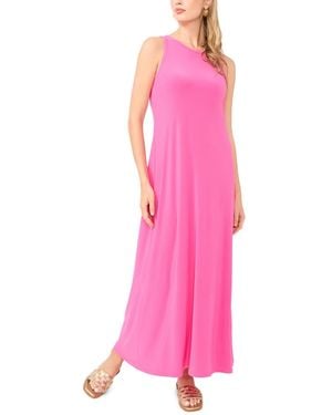 Vince Camuto Sleeveless Keyhole-back Crewneck Maxi Dress - Pink
