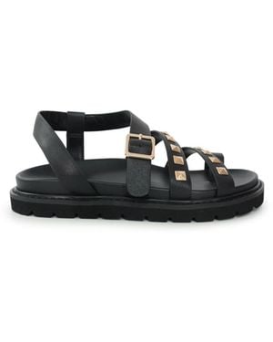 Belle & Bloom Morning Mood Chunky Stud Sandal - Black