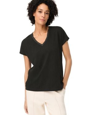 Olsen Sparkle Trim T-shirt - Black