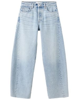 Mango Mid-rise baggy Balloon Jeans - Blue