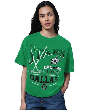 Starter Heather Dallas Stars Oversized Hall Of Fame T-shirt - Green