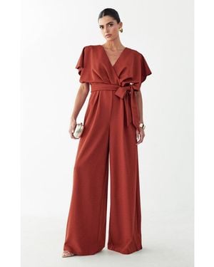 ST MRLO Hannah Jumpsuit - Red