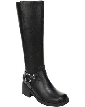 Dr. Scholls Joplin West Wide-calf rugged Tall Boots - Black