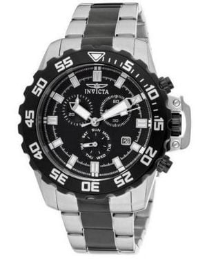 INVICTA WATCH 13630 Pro Diver Quartz Chronograph Dial Watch - Black