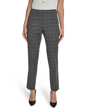 Calvin Klein Windowpane Highline Pants - Gray