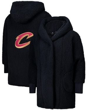 Jill Martin And The Best Lounger In The World Cleveland Cavaliers Oversized Open-front Hoodie Sweater - Blue