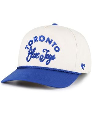 '47 Natural/royal Toronto Blue Jays Rope Script Hitch Adjustable Hat