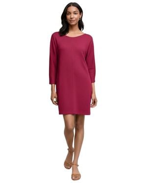 M.M.LaFleur Ivana Plush Pima Toss-on Dress - Red