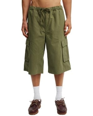 Cotton On Super baggy Cargo Shorts - Green