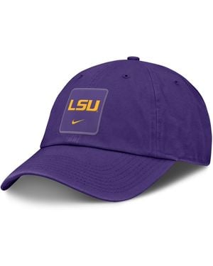Nike And Lsu Tigers 2026 Sideline Club Adjustable Hat - Purple
