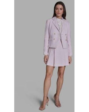 BCBGMAXAZRIA Suits Tweed Skirt Suit - Purple