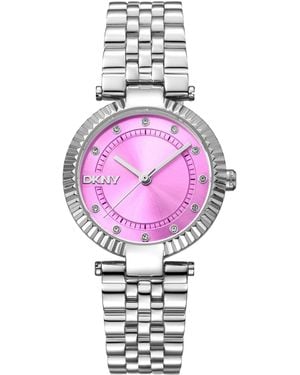 DKNY Essential Stainless Steel Bracelet Watch - Pink