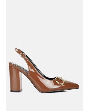 LONDON RAG All Nighter Slingback Sandals - White