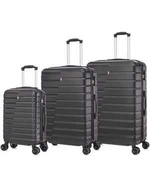 TUCCI Italy Marvello 3-pc. Hardside luggage Set - Black