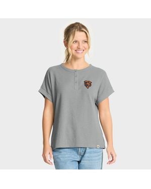 Fanatics Chicago Bears Oversizedâ Hometown Premium Henley Shirt - Gray