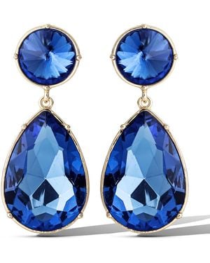 Jessica Simpson Teardrop Statement Earrings - Blue