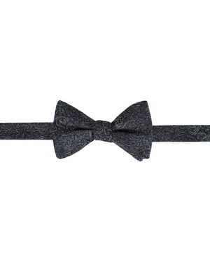 Trafalgar Esteban Scrolling Vines Tone-on-tone Silk Bow Tie - Blue