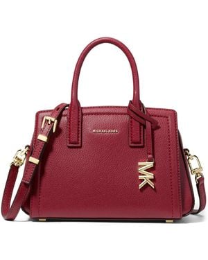 Michael Kors Laila Extra- Small Leather Crossbody - Red