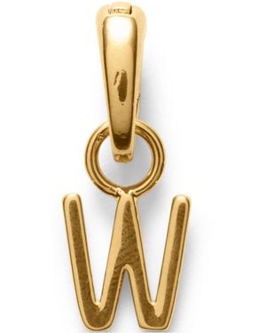 Lands' End Water-resistant Letter Charm - Metallic