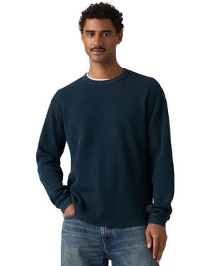 Levi's Long-sleeve Thermal Waffle-knit T-shirt - Blue