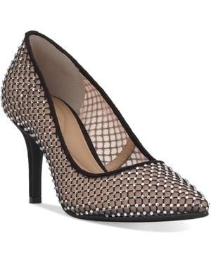 INC International Concepts Zitah Embellished Pointed Toe Pumps - Brown