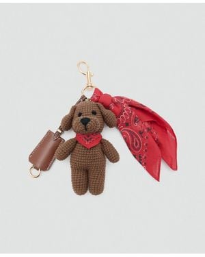 Mango Plushie And Scarf Keychain - Red