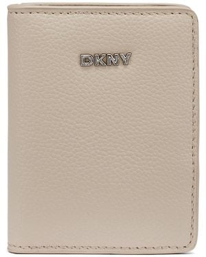 DKNY Boxed Lilah Snap Closure Mini Bifold Card Case - Natural