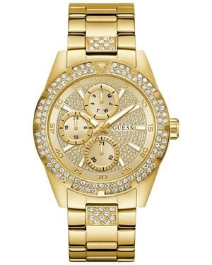 Guess Quartz Gold-tone Stainless Steel Watch - Metallic