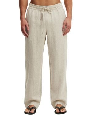 Cotton On baggy Worker Linen Relaxed-fit Pants - Natural