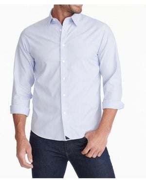 UNTUCKit Regular Fit Wrinkle-free Bordeaux Button Up Shirt - Blue