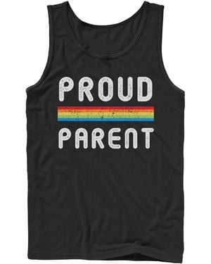 Design By Humans Proud Parent Sleeveless Tank Top - Black