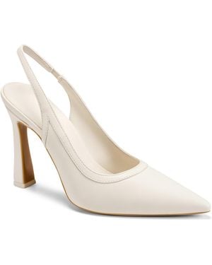 DKNY Cinette Pointed Toe Slingback Dress Pump - White