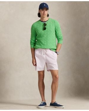 Polo Ralph Lauren 5-3/4" Traveler Classic Striped Swim Trunk - Green