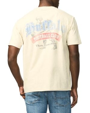 Buffalo David Bitton Taverno Vintage-inspired Collegiate Graphic T-shirt - Natural