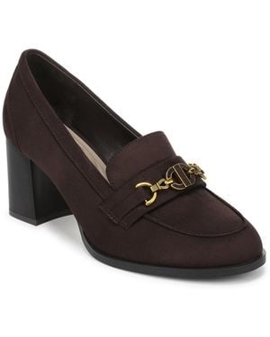 Giani Bernini Petuniah Block Heel Loafer Pumps - Black
