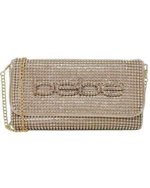 Bebe Zaza Flap Clutch Bag - Natural