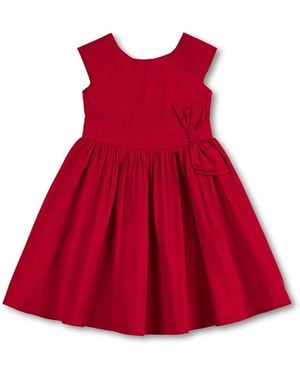 Hope & Henry Big Girls Cap Sleeve Party Dress - Red