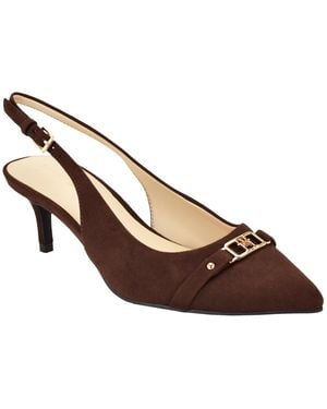Tommy Hilfiger Totale Kitten Heel Slingback Dress Pumps - Brown