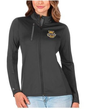 Antigua Graphite/silver Marquette Golden Eagles Generation Full-zip Jacket - Black