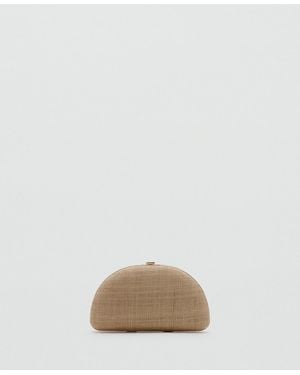 Mango Natural Fiber Clutch Bag