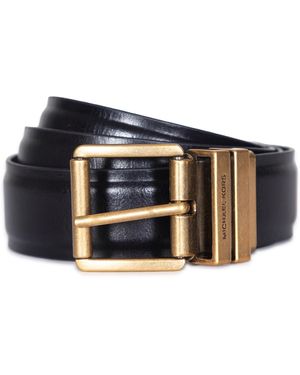 Michael Kors Micheal Kors Flattened Edge Reversible Belt - Blue